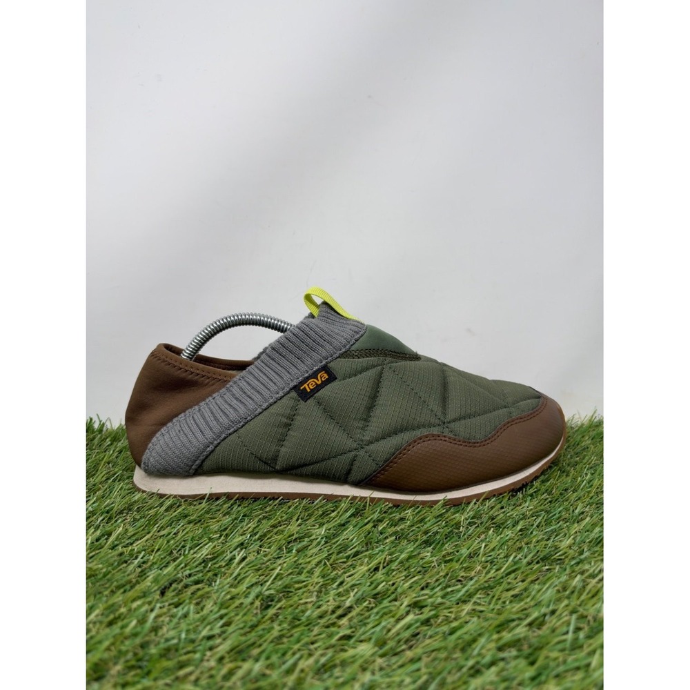 Teva ReEmber Shoes Mens 9 Green Quilted Slip-on Camp Casual Ripstop Outdoors